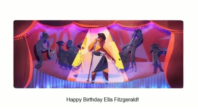 Watch Ella Fitzgerald Google Doodle [HQ] - April 25 Video