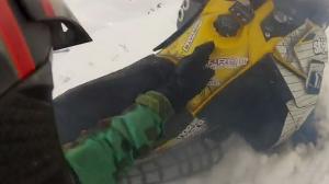 Watch A Painful Snowmobile Accident in Sweden Video