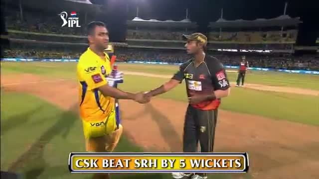 Watch Chennai beat Sunrisers Hyderabad by 5 Wkts - Winning Moments - CSK vs SH - PEPSI IPL 6 - Match 34 Video