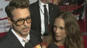 Watch Iron Man 3 Premiere: Robert Downey Jr talks about the Iron Man suit and special effects Video
