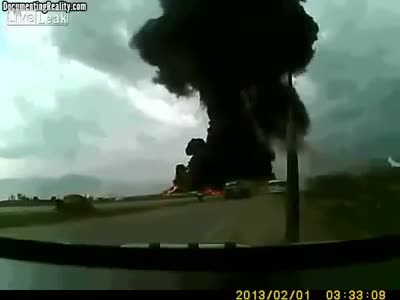 Watch 747 Crash in Afghanistan Caught on Camera Video