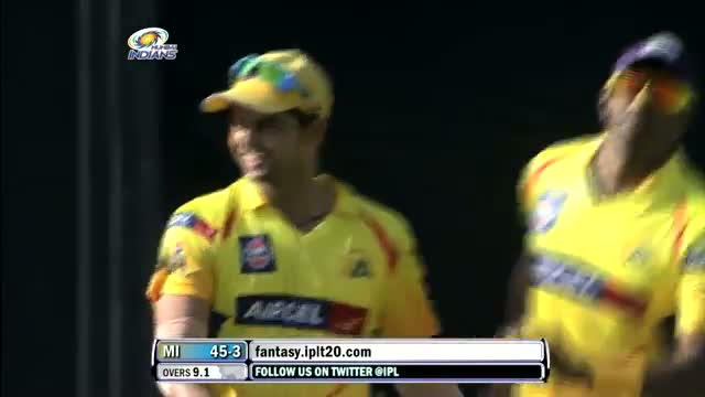 Watch Outstanding Bowling by Ravindra Jadeja - MI vs CSK - PEPSI IPL 6 - Match 49 Video