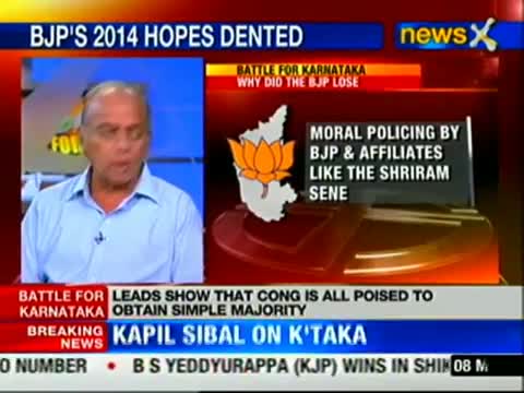 Watch Karnataka polls: Congress sweeps majority votes Video