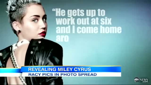 Watch Miley Cyrus Bares All in Racy V Photo Shoot, Interview Video