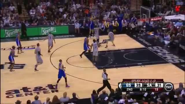Watch Klay Thompson 29pts in the 1st half vs San Antonio Spurs in game 2, 5-8-13 Video
