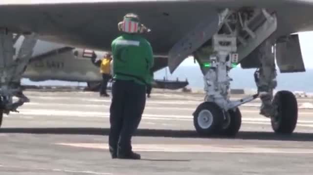 Watch Navy Launches Drone From Aircraft Carrier Video