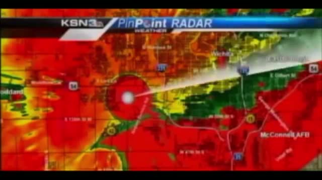 Watch TV Staff Take Cover From Tornado Video