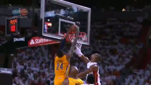 Watch NBA: Paul George splits the D & throws down the slam! Video