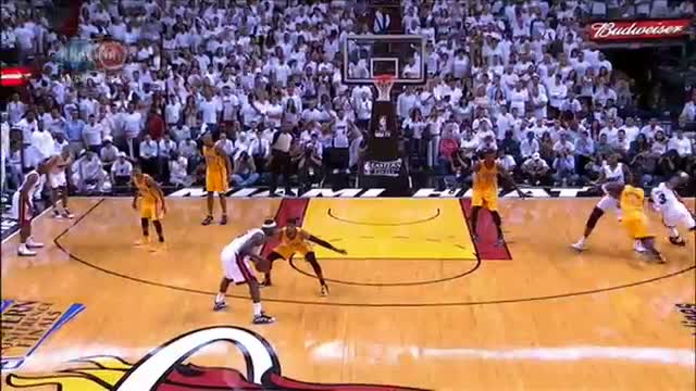 Watch NBA: International Play of the Day: LeBron finds Wade! Video