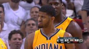 Watch NBA: Paul George's Ferocious Facial Dunk Video
