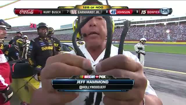 Watch Snapped Rope Damaged Kyle Busch's Car Video