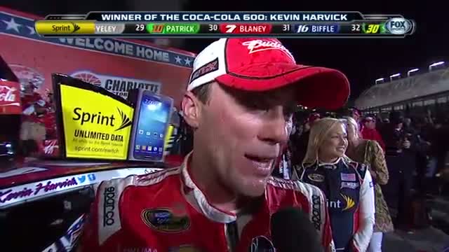 Watch Kevin Harvick wins Coca-Cola 600 in Charlotte Video