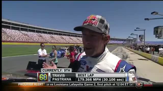 Watch Travis Pastrana avoids disaster during qualifying Video