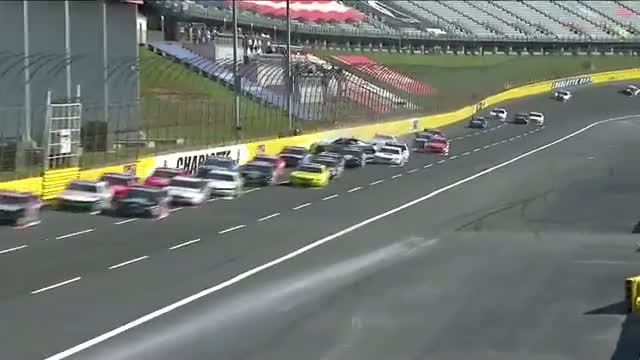 Watch Armstrong Crashes in Final Laps at Charlotte Video