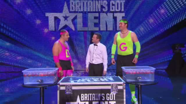 Watch David Walliams gets fruity in the final David V Goliath - Britain's Got More Talent 2013 Video