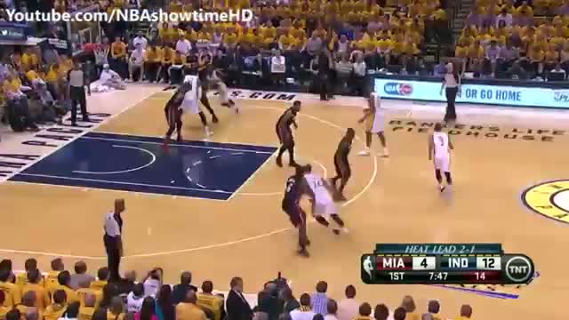 Watch Paul George Dunk - Miami Heat Vs Indiana Pacers - May 28, 2013 (Game 4) - 1st Qtr Highlights - NBA East Finals 2013 Video