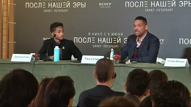 Watch Will and Jaden Smith promote new film After Earth in Russia Video