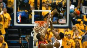 Watch NBA: Paul George's Facial on Bosh in Super Slow Motion! Video