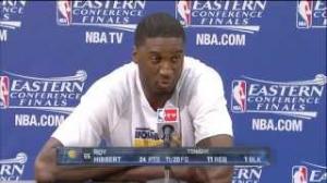 Watch Roy Hibbert Post Game 6 Interview : " Y'all Mother F*ckers Don't Watch us play Video