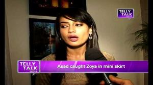 Watch Qubool Hai : Asad caught Zoya in Mini Skirt Video