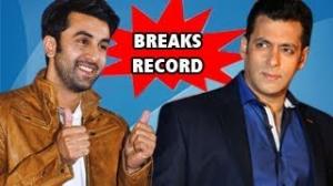 Watch Ranbir Kapoor breaks Salman Khan's RECORD! Video