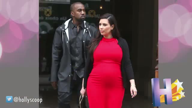 Watch Kanye West Confirmed To Be In Kim's Delivery Room Video