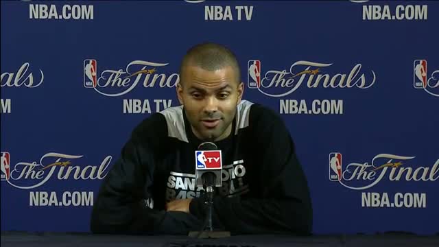 Watch Tony Parker NBA Finals Press Conference: Tim Duncan's Durability Video