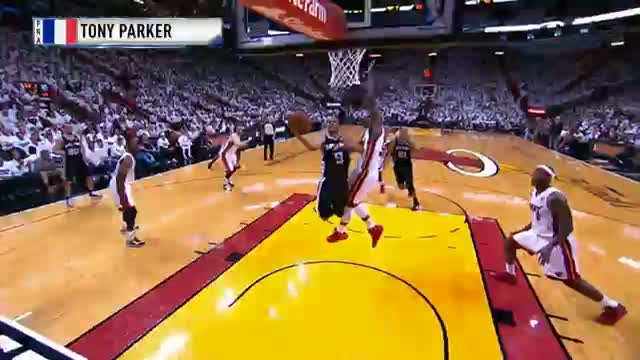 Watch NBA: Tony Parker's nice drive is tonight's International Play of the Day! Video