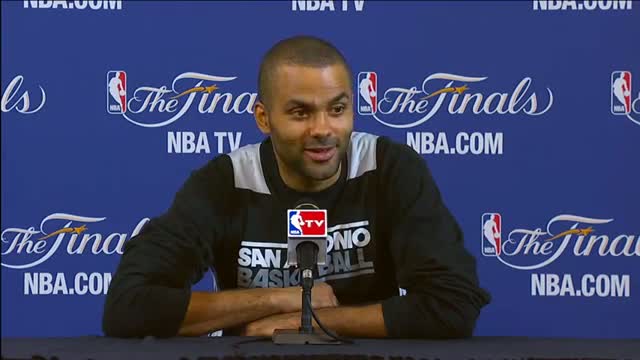 Watch Tony Parker NBA Finals Press Conference: Where 'The Shot' in Game 1 ranks Video