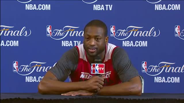 Watch Dwyane Wade NBA Finals Press Conference: Health issues & getting ready for the game Video