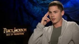 Watch Logan Lerman & Co-stars Talk PERCY JACKSON: SEA OF MONSTERS Action & 3D - Interview Video