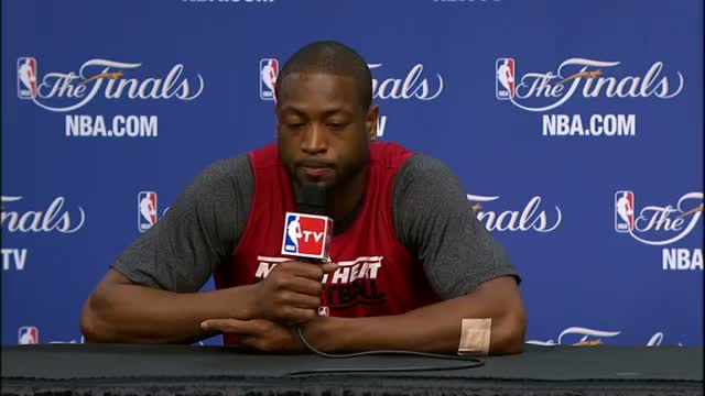 Watch Dwyane Wade Finals Press Conference: The Big 3 in Game 4 Video