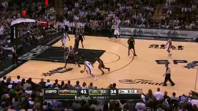 Watch NBA: Tony Parker Torches the Heat in the 1st Half Video