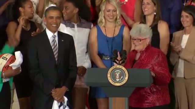 Watch Obama Welcomes WNBA Champions to White House Video