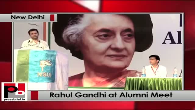 Watch Congress Vice president Rahul Gandhi at Alumni Meet 2013 Video