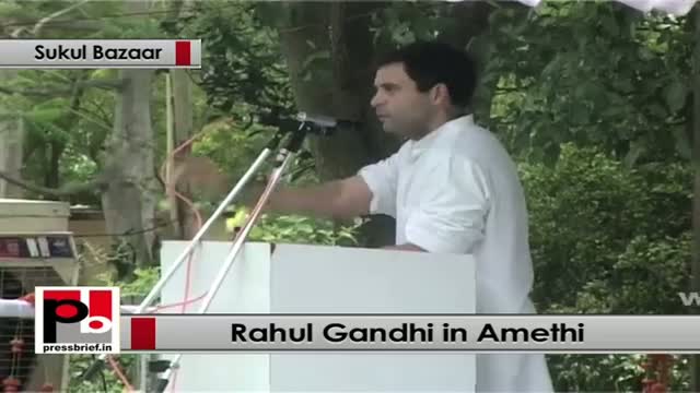 Watch Rahul Gandhi : Aadhaar Card & Food processing units will change Amethi for ever Video