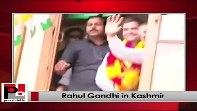 Watch Rahul Gandhi at visit Budgam in Jammu Kashmir Video