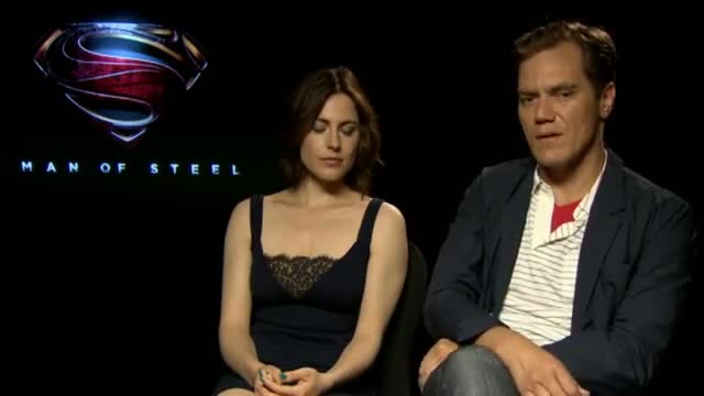 Watch Man of Steel: Michael Shannon and Antje Traue talk playing villains Video