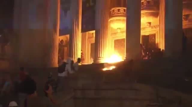 Watch 100K Protesters Flood Brazilian Streets Video