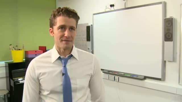 Watch Glee's Matthew Morrison visits London school and talks about his new album Video
