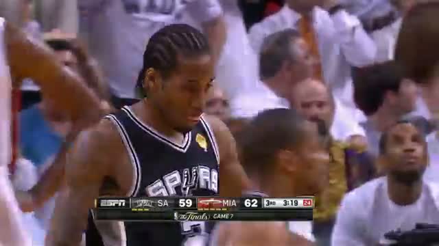 Watch NBA: Kawhi Leonard's no-look reverse layup in Game 7! Video