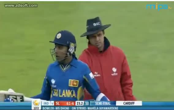 Watch MS Dhoni First Ever Bowling In Champions Trophy 2013 IND vs SL 20 June 2013 Highlights Video