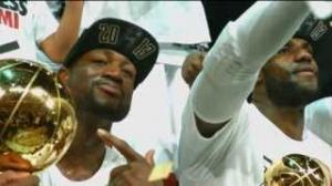 Watch Heat BIG 3 Celebrate Their Second NBA Championship Video