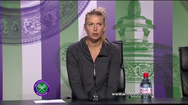 Watch Maria Sharapova first round Wimbledon press conference Video