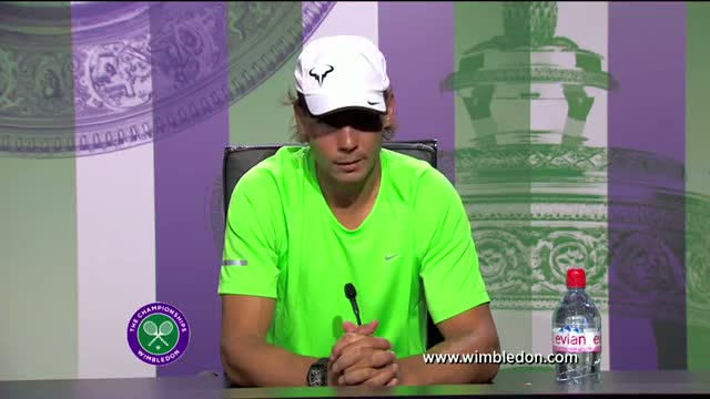Watch Rafael Nadal first round Wimbledon press conference Video