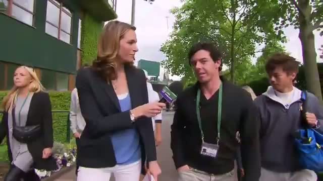 Watch Golf star Rory McIlroy talks to Live @ Wimbledon Video