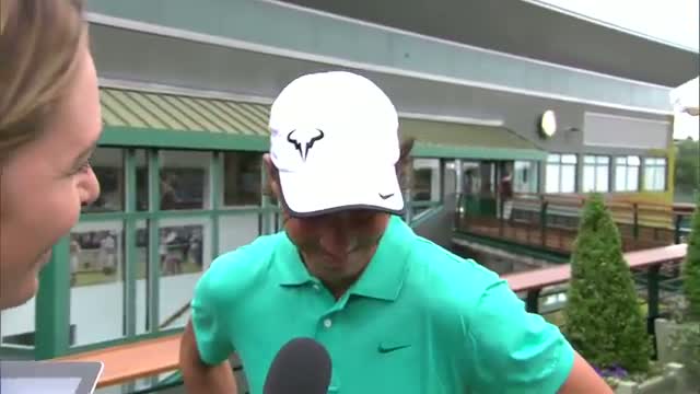 Watch Rafael Nadal is quizzed on his Wimbledon knowledge Video