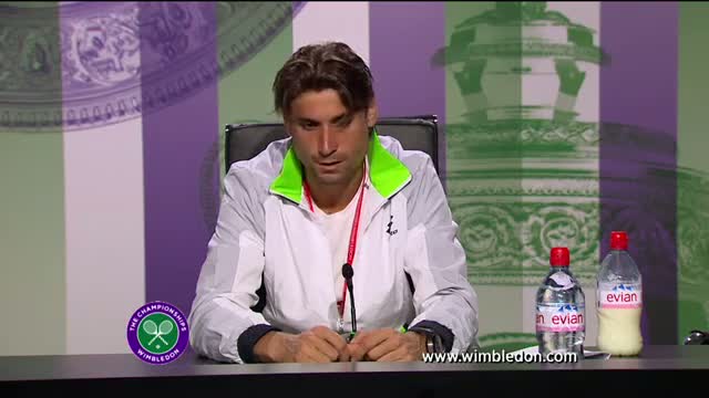 Watch David Ferrer first round Wimbledon press conference Video