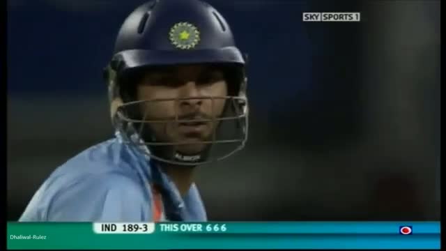 Watch Yuvraj Singh 6 Sixes vs England in Twenty20 Worldcup 2007 Video