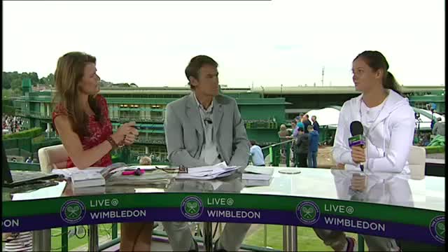 Watch Laura Robson visits the Live @ Wimbledon Studio Video